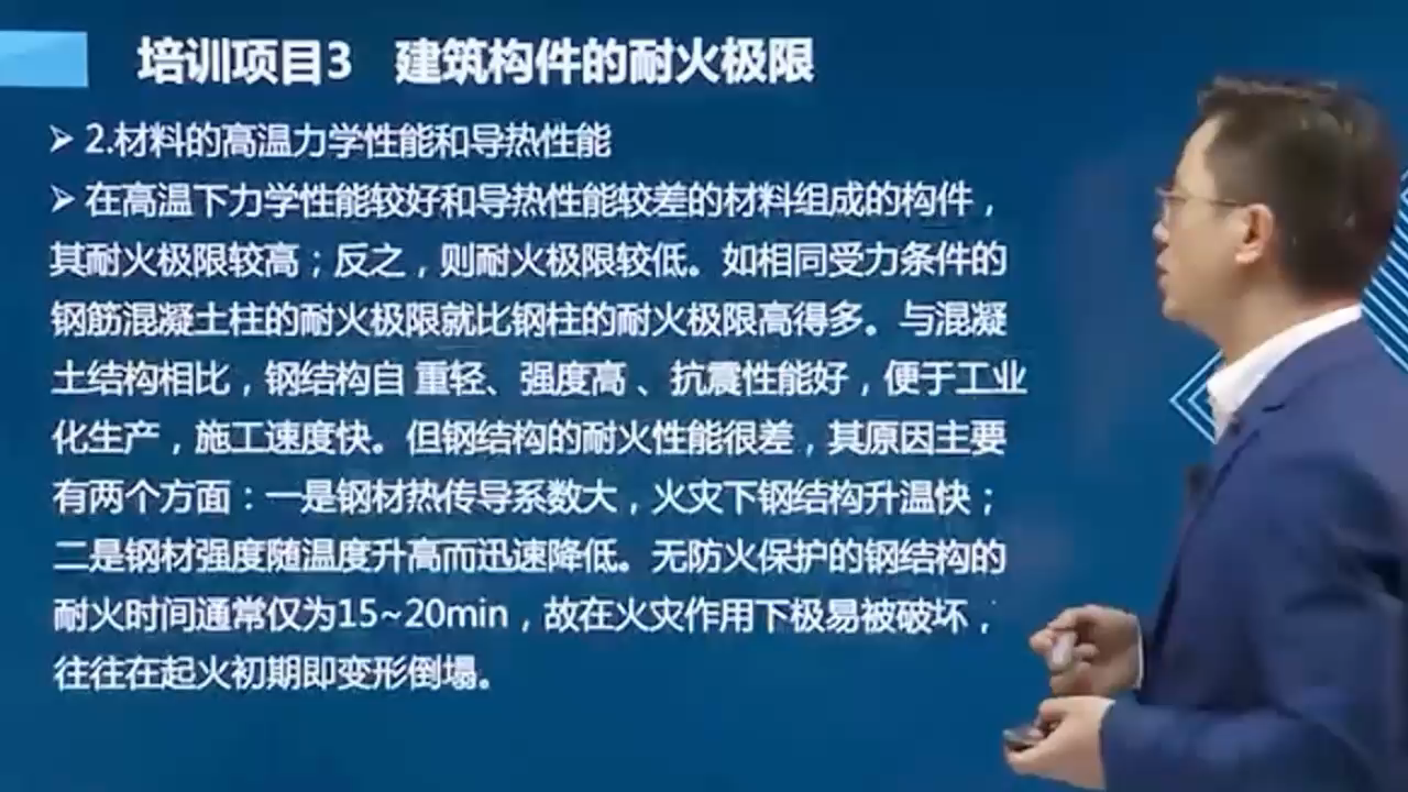 中级消防设施操作员知识培训课材料耐高温性能划分哔哩哔哩bilibili