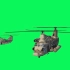 绿幕抠像军用运输直升机视频素材