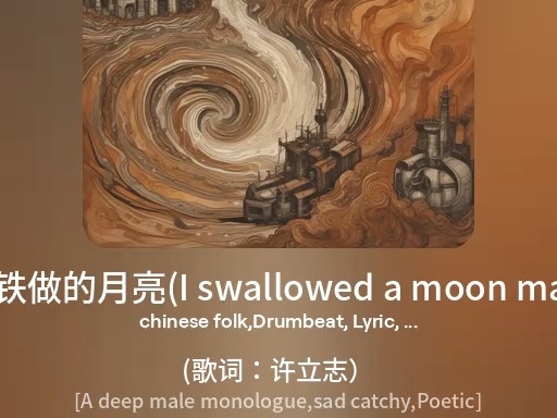 【Suno AI】我咽下一枚铁做的月亮(I swallowed a moon made of iron)1哔哩哔哩bilibili