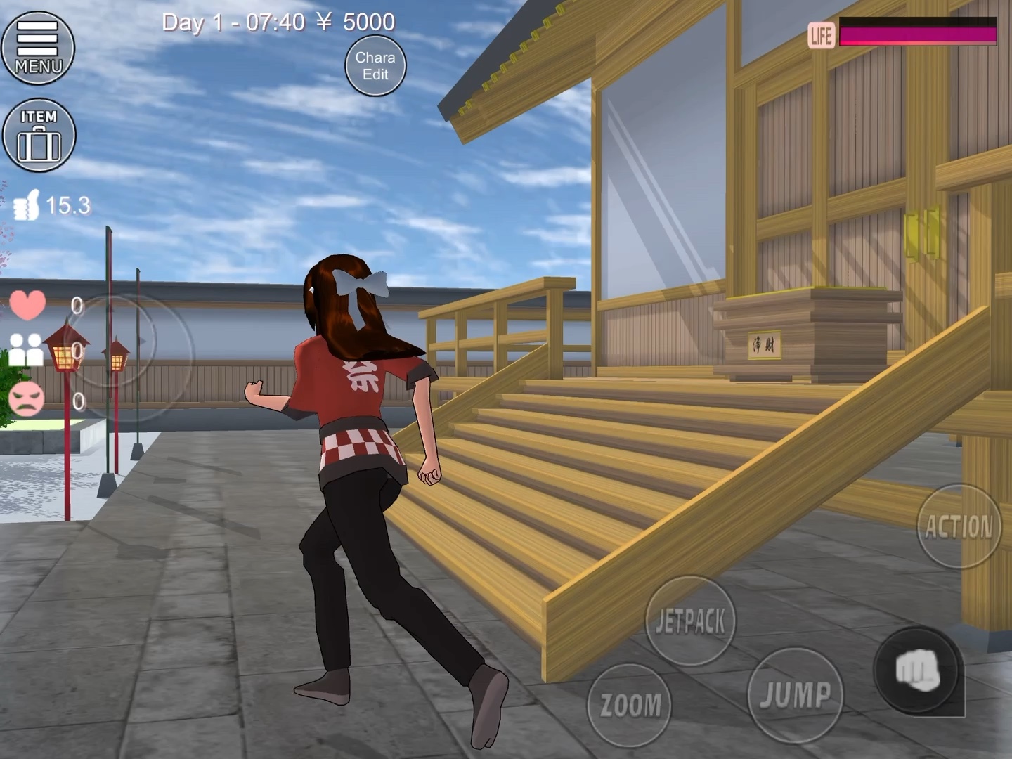 便利店女生陷入沼泽