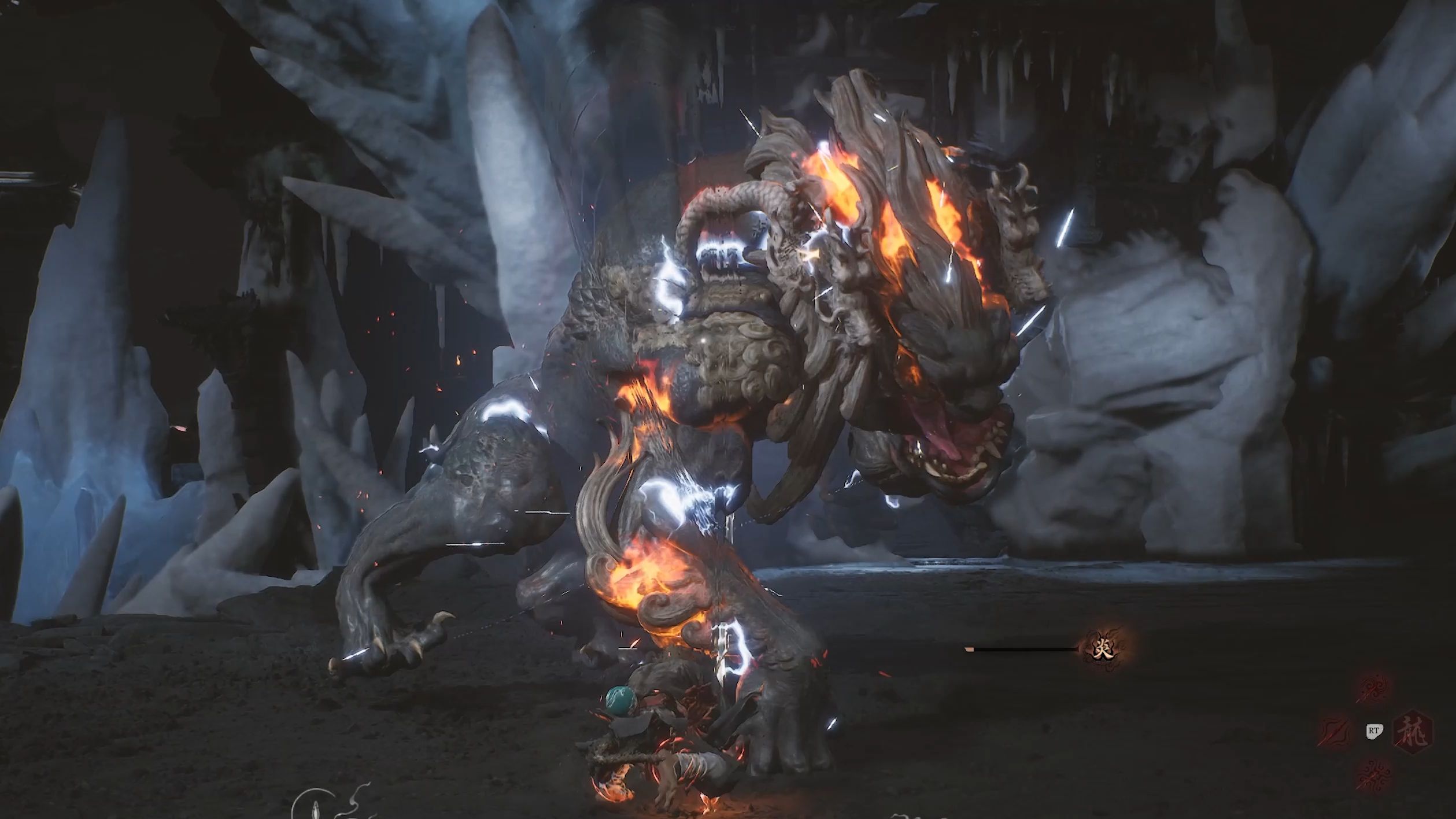 黑神话悟空-boss战:妖王·璧水金睛兽 红孩儿出生 cg