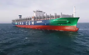 下载视频: 【15000TEU】Patagonia  别害怕，船在前面停下了，她一笑天就亮了