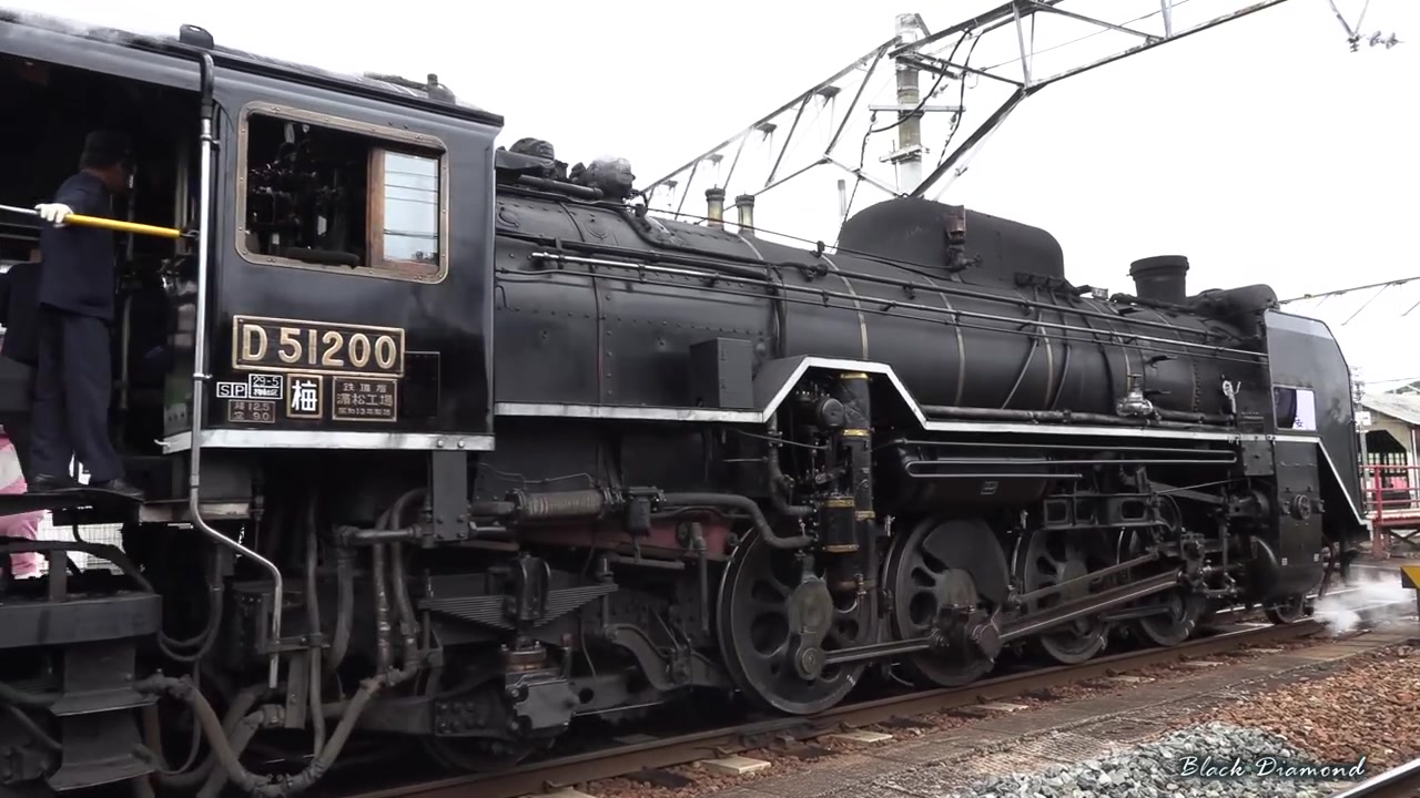 【令和元年的到来】jrd51型蒸汽机车牵引sl山口号列车庆祝日本新年号