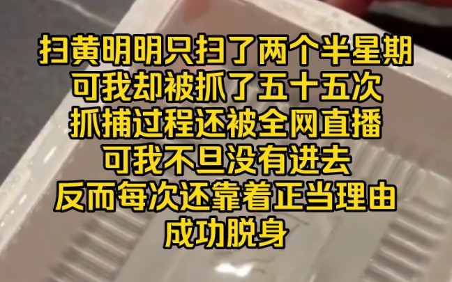 小说推荐~扫黄明明只扫了两个半星期,可我却被抓了五十五次,抓捕过程还被全网直播,可我不旦没有进去,反而每次还靠着正当理由成功脱身.哔哩哔哩...