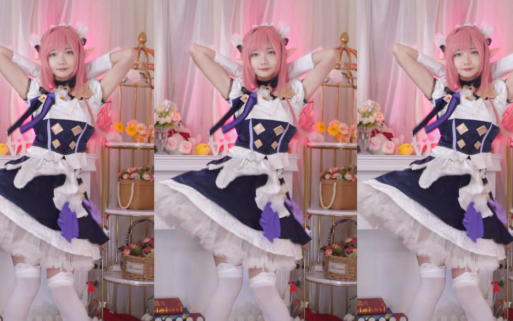 【phut hon】爱莉希雅cos 粉色妖精小姐的大摆锤~_哔哩哔哩_bilibili