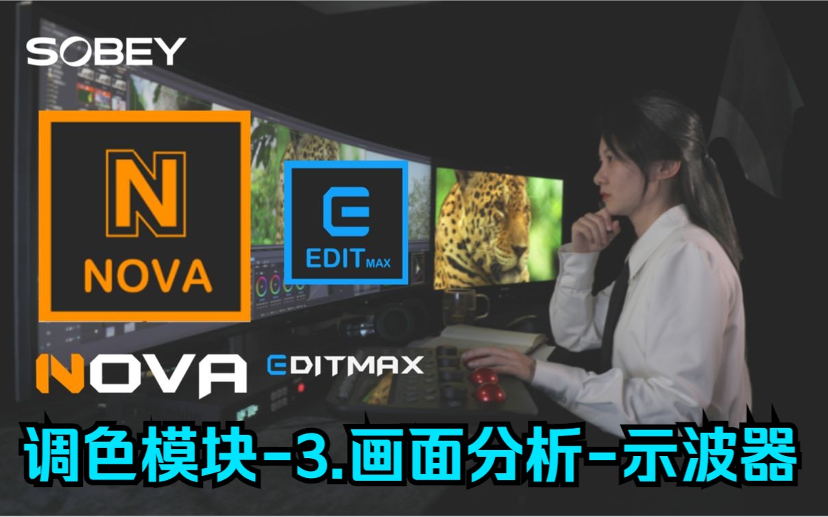 17.索贝非编EDITMAX&NOVA调色模块3.画面分析示波器哔哩哔哩bilibili