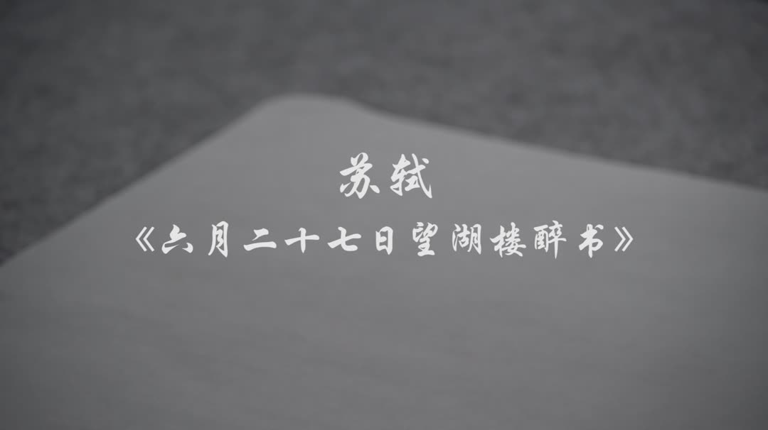 杨科云行草书诗词创作 苏轼《六月二十七日望湖楼醉书》哔哩哔哩bilibili