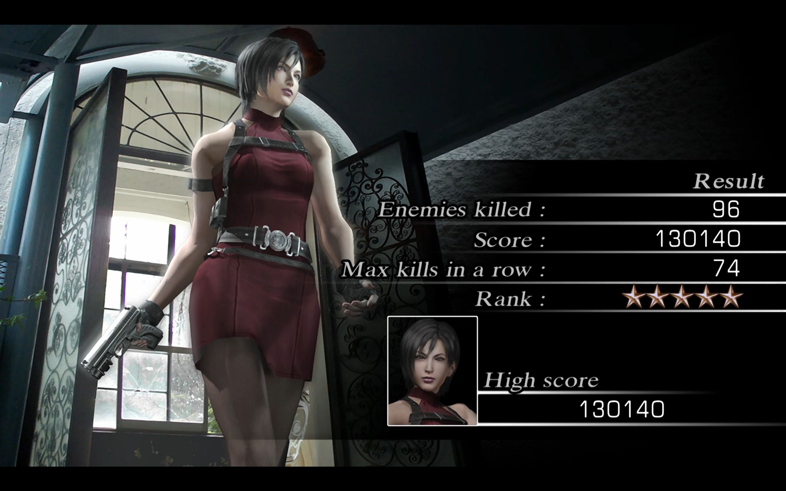 【原版】生化危机4-佣兵-艾达-孤岛-130140分-五星