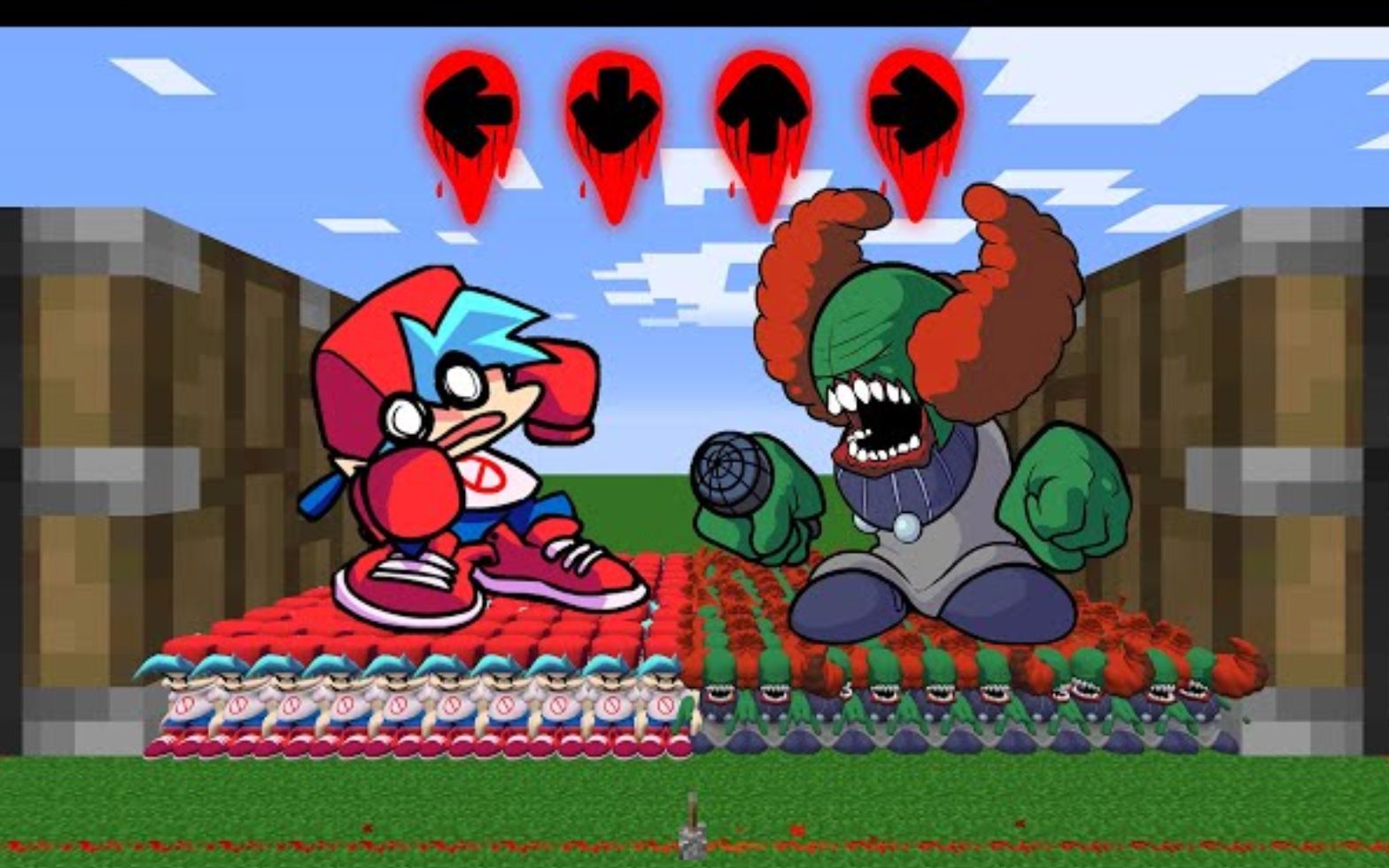 【我的世界-周五夜放克】boyfriend x 100   tricky x 100 = ?