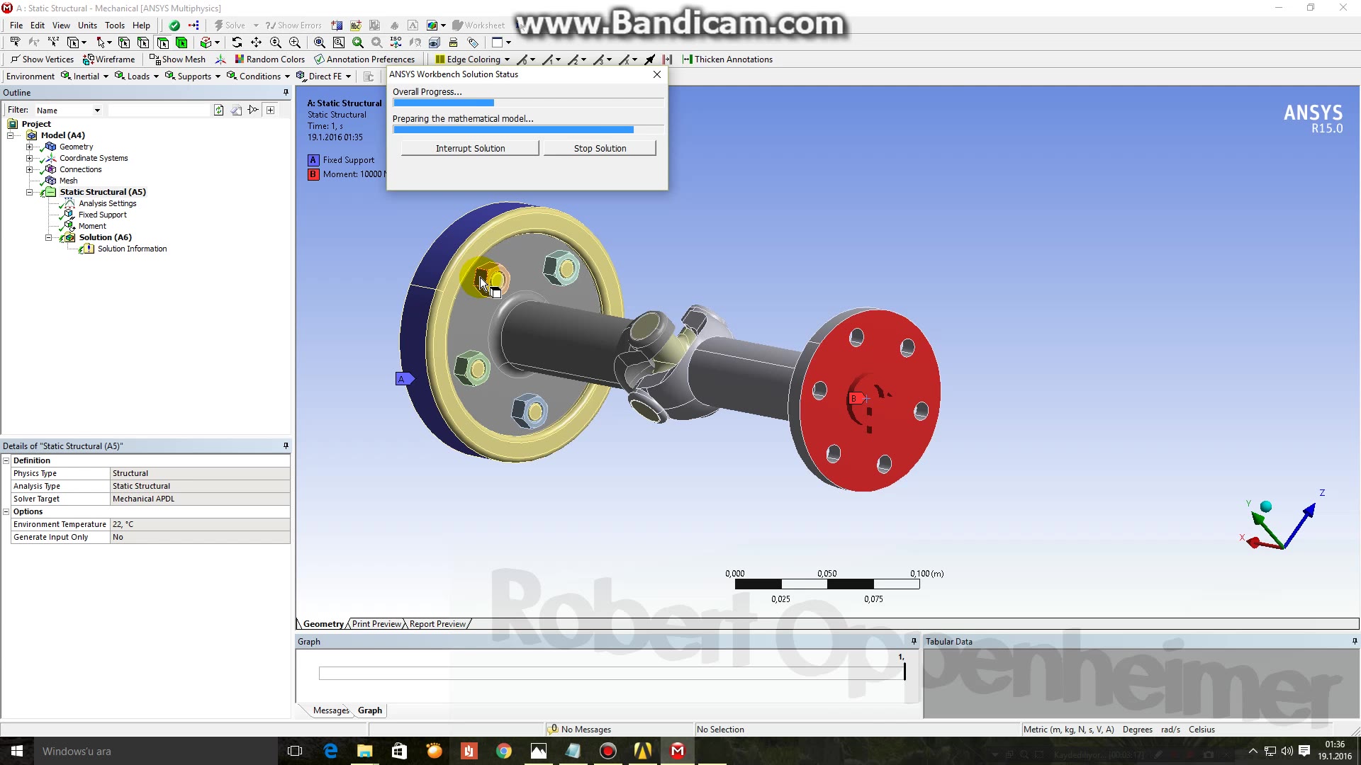 [图]十字联轴器的扭转分析 Ansys Workbench （Part 2）