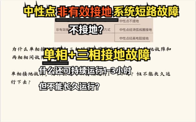 【电网】三相短路故障答疑——为什么单相接地+三相故障最受关注,两相接地/相间故障常被忽略?&单相接地故障为什么可以持续运行13小时,但不能长久...