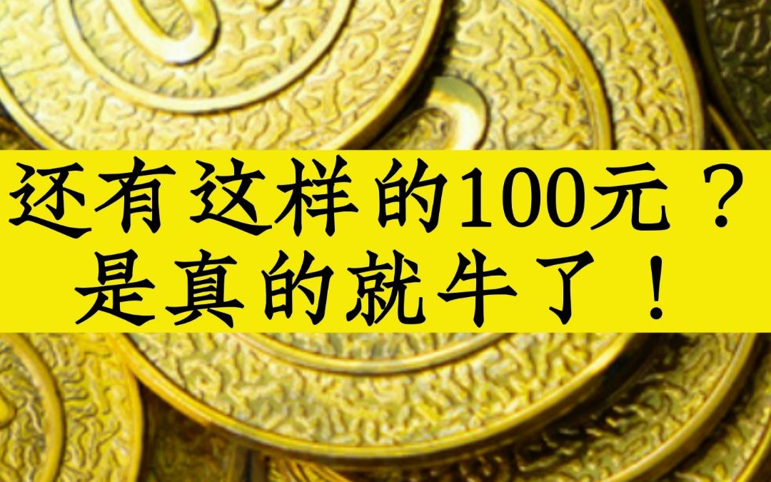 还有这样的100元?是真的就牛了!哔哩哔哩bilibili