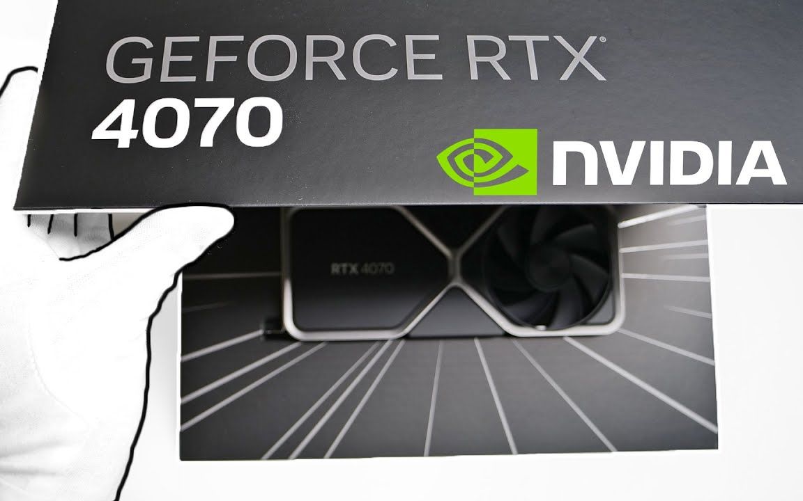 nvidia英伟达rtx 4070公版显卡开箱丨游戏测试