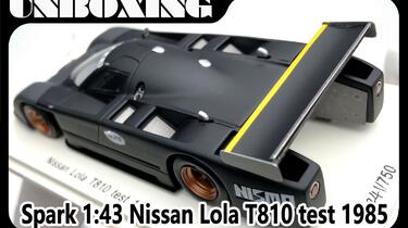 Nissan Lola T810 test 1985 1:43 SPARK【车模演义·开箱视频】_哔哩哔