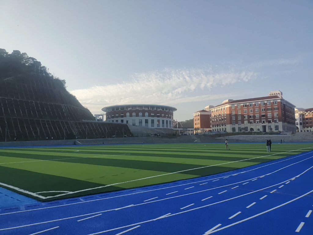 学校新建的运动场