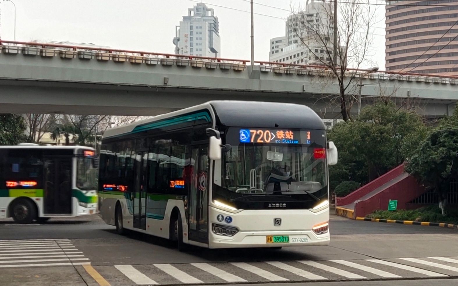 【pov. 454】上海公交 64 中山北路中潭路---南浦大桥