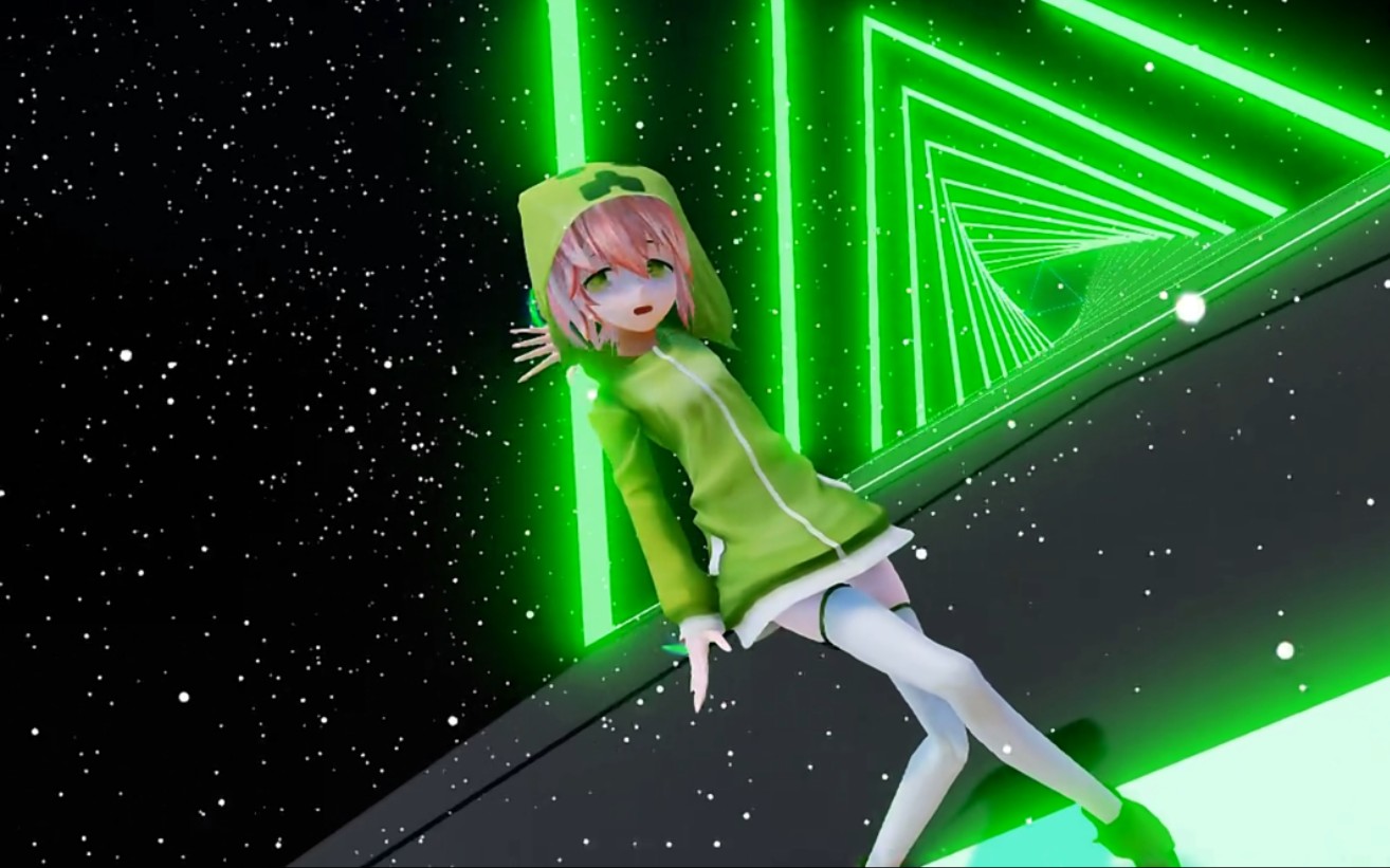 【mmd】苦力怕娘的娱乐时间【a】ddiction_哔哩哔哩_bilibili