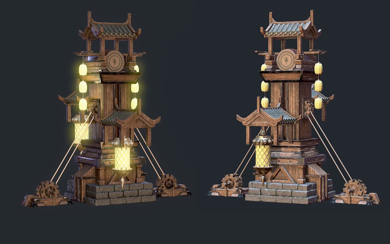 【3dmax】次世代游戏场景建模教学!