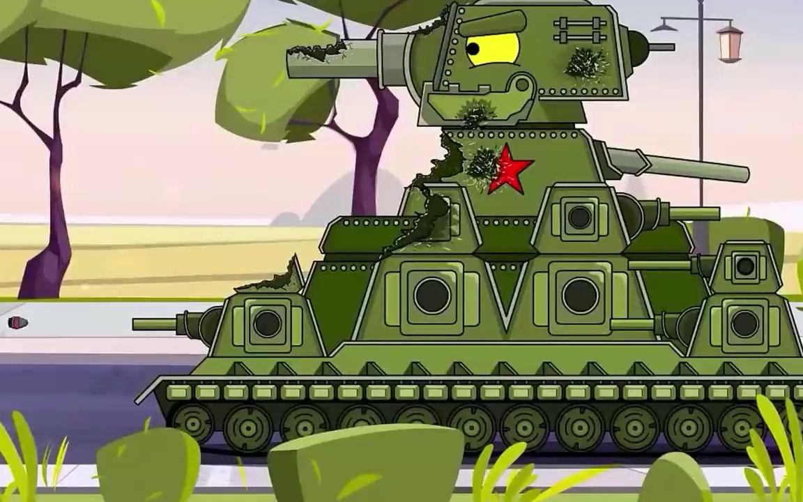 709. 坦克世界动画:德国版kv-44正在突破苏联防线