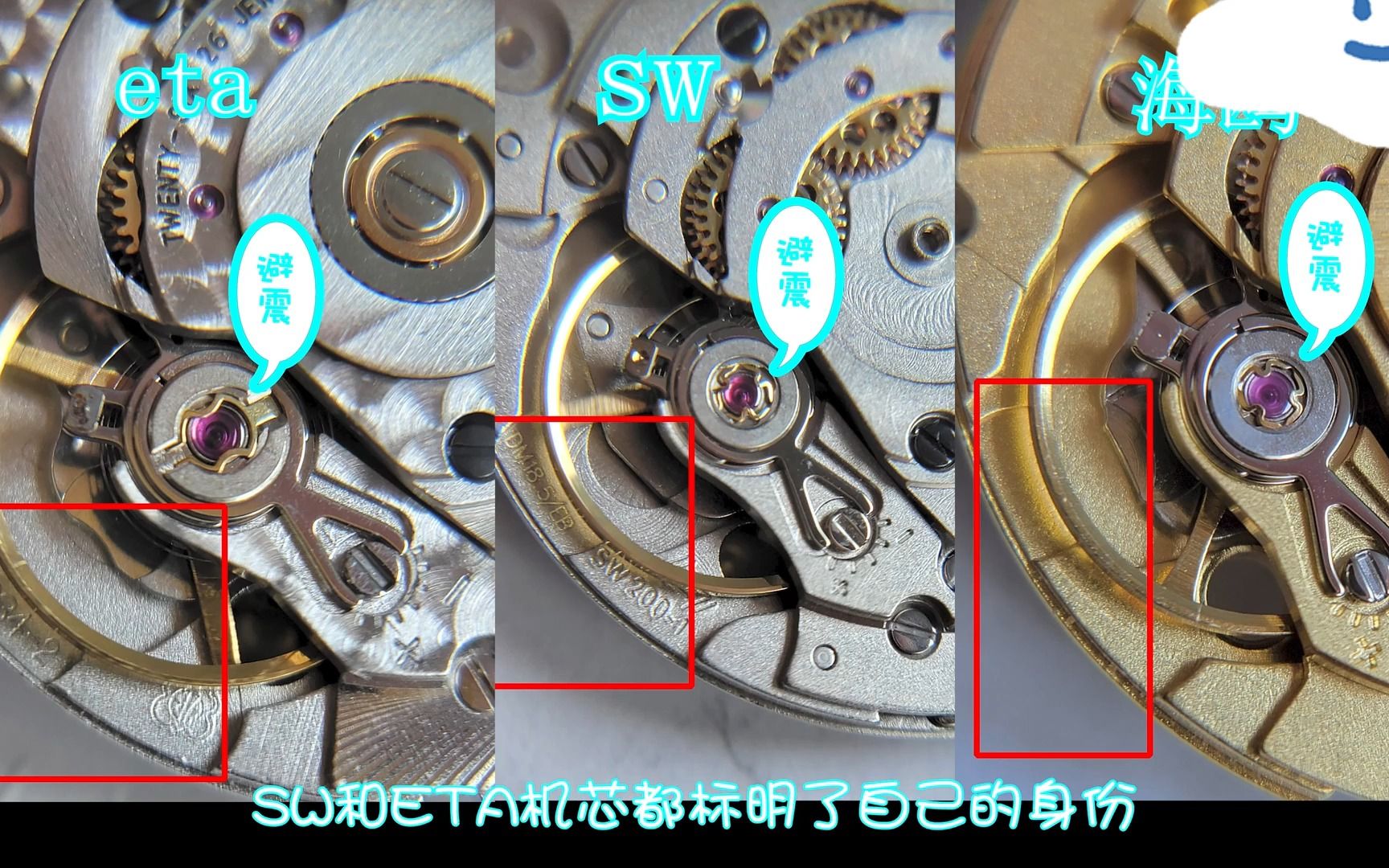 eta2824对比sw200对比海鸥2824,玩具表是否有必要换瑞士机芯