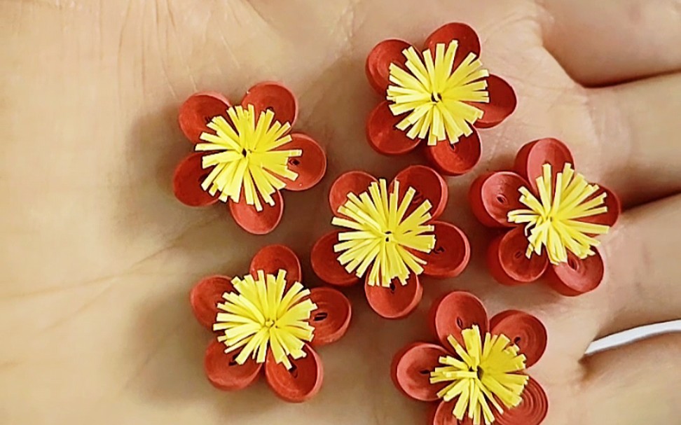 衍纸梅花_哔哩哔哩_bilibili