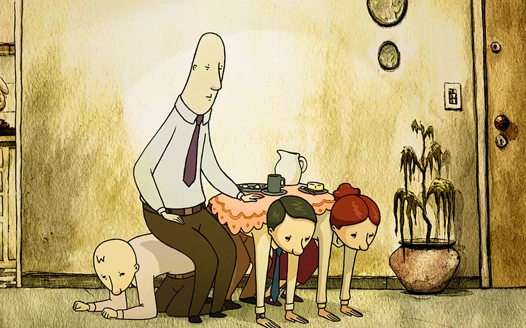 讽刺动画《雇佣人生》:富豪把佣人当家具,下一秒自己却变擦脚布