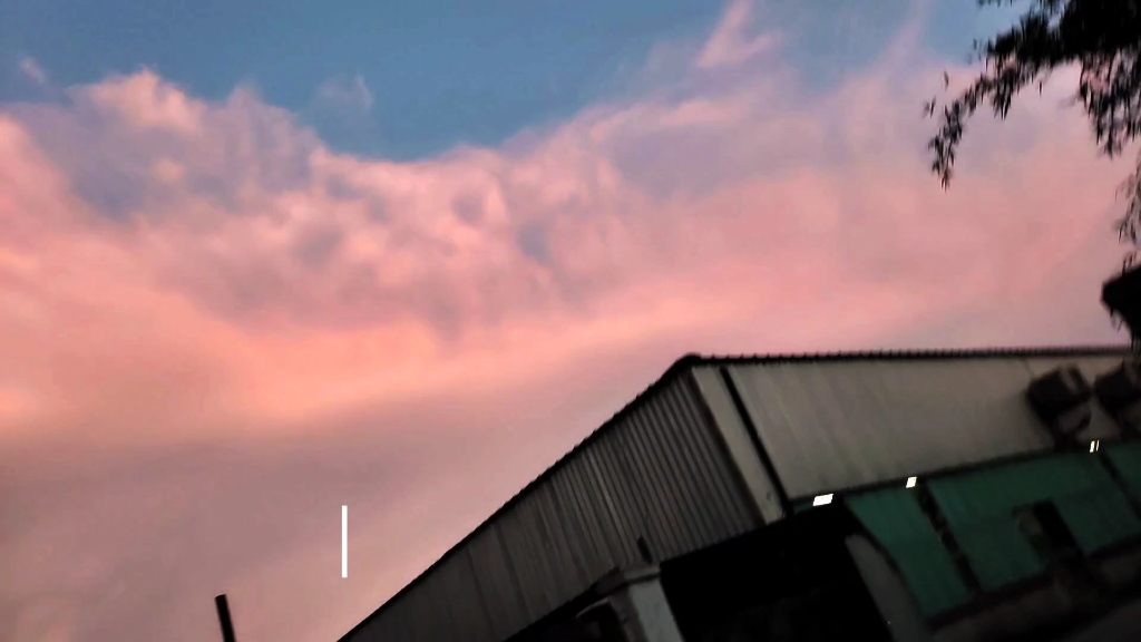 粉色云朵 你们见过吗