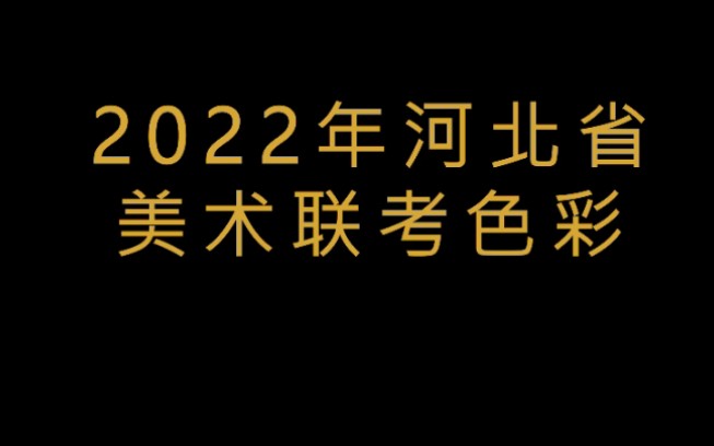 2022年河北省美术联考色彩哔哩哔哩bilibili