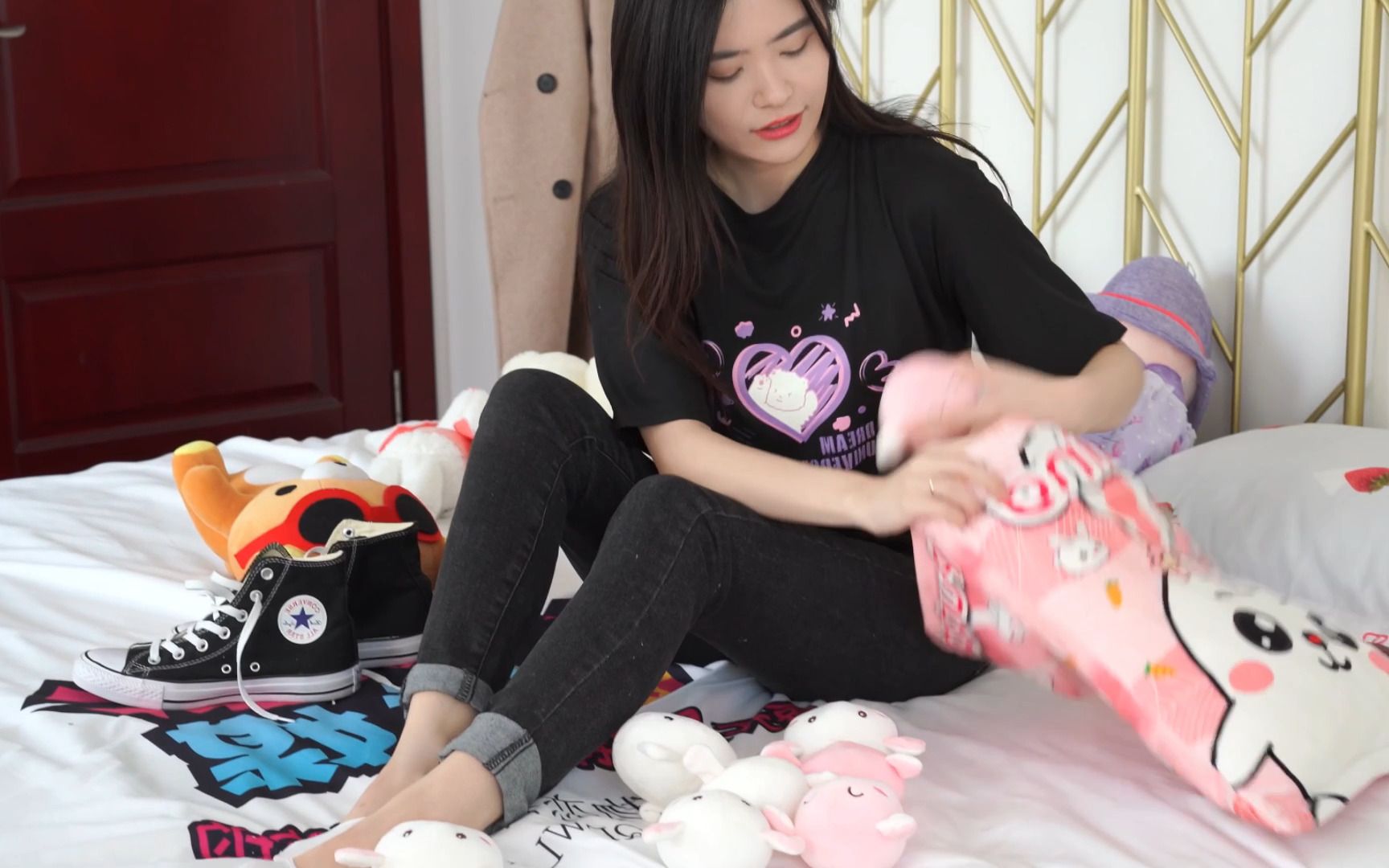 船袜棉袜穿搭教程 足模特小姐姐拍摄日常 视频库1280期