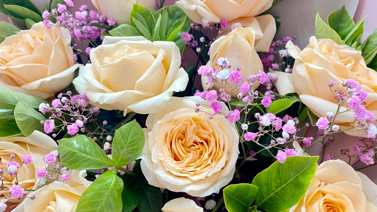 香槟玫瑰花语爱上你是我今生最大的幸福520快乐呀73