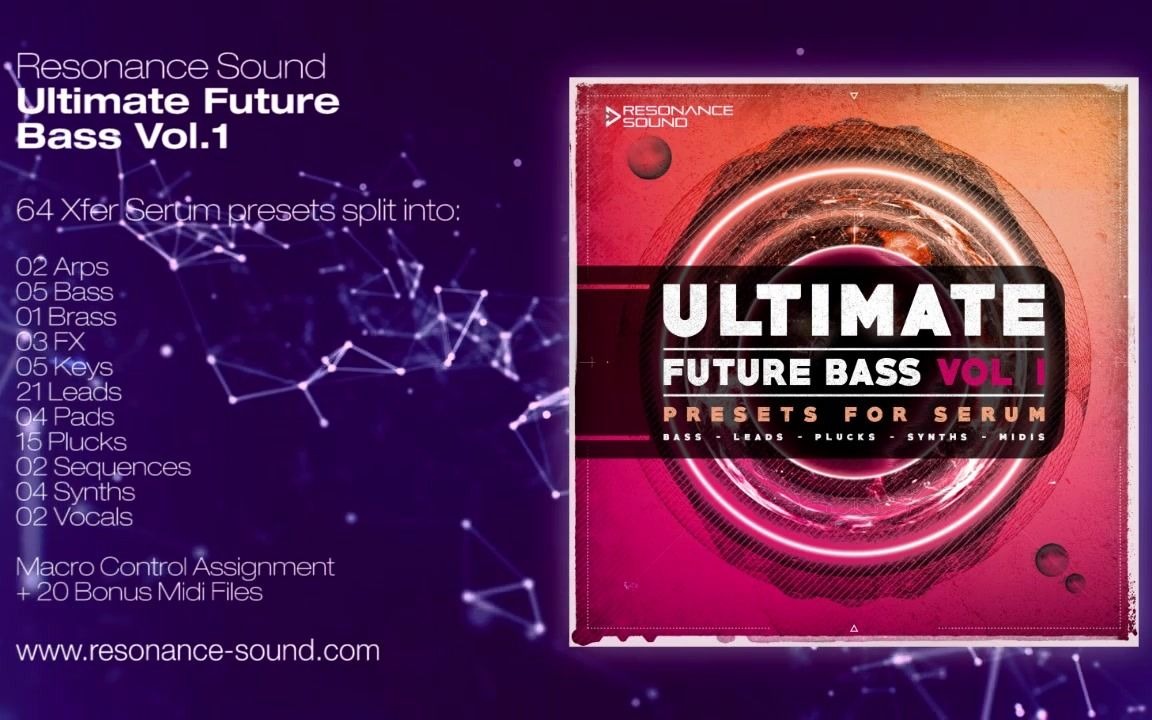 [图]【Resonance Sound - Ultimate Future Bass Vol.1】分享一個Future Bass風格的血清/serum預設包