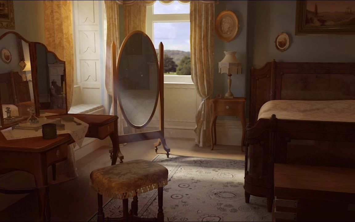 白噪音唐顿庄园玛丽夫人的卧室氛围