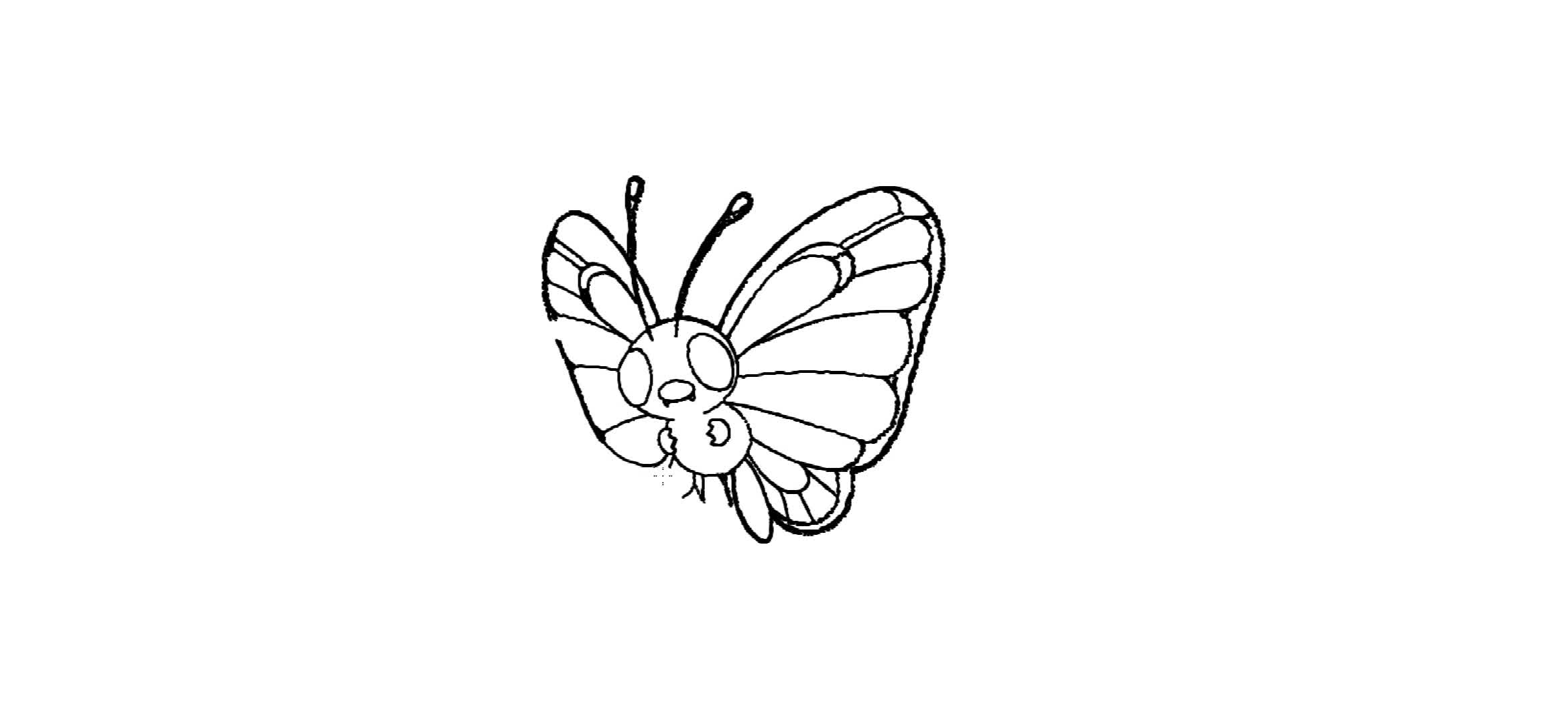 每日一画烦恼再见精灵宝可梦巴大蝴