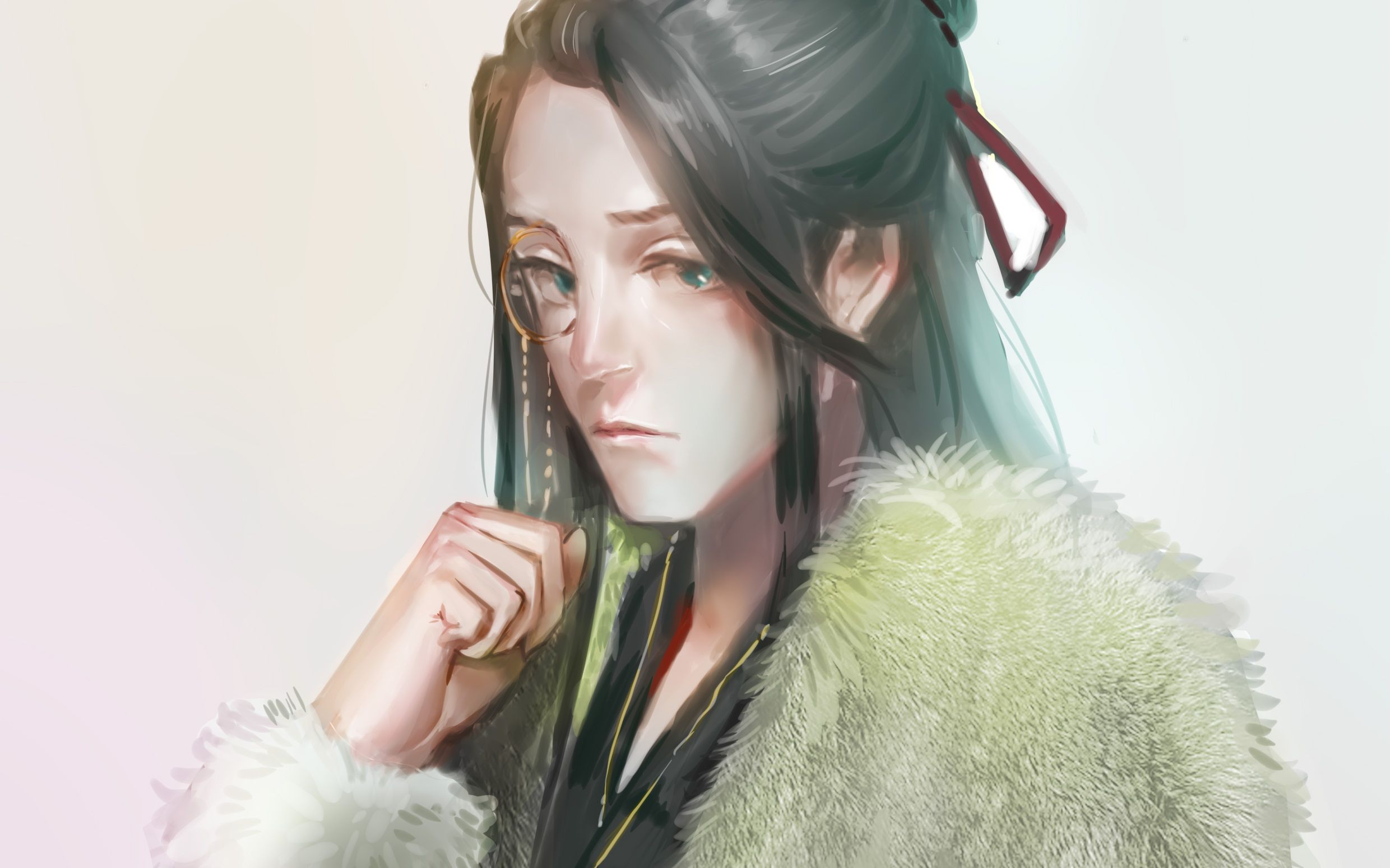 【板绘】御风而行的古风男子厚涂