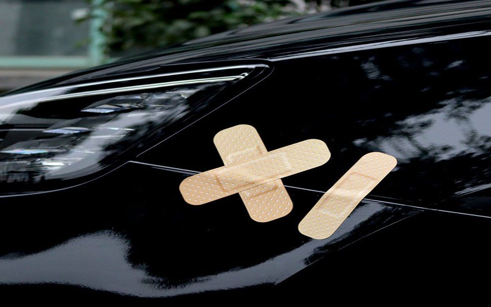 个性创意创口贴汽车贴纸划痕防水