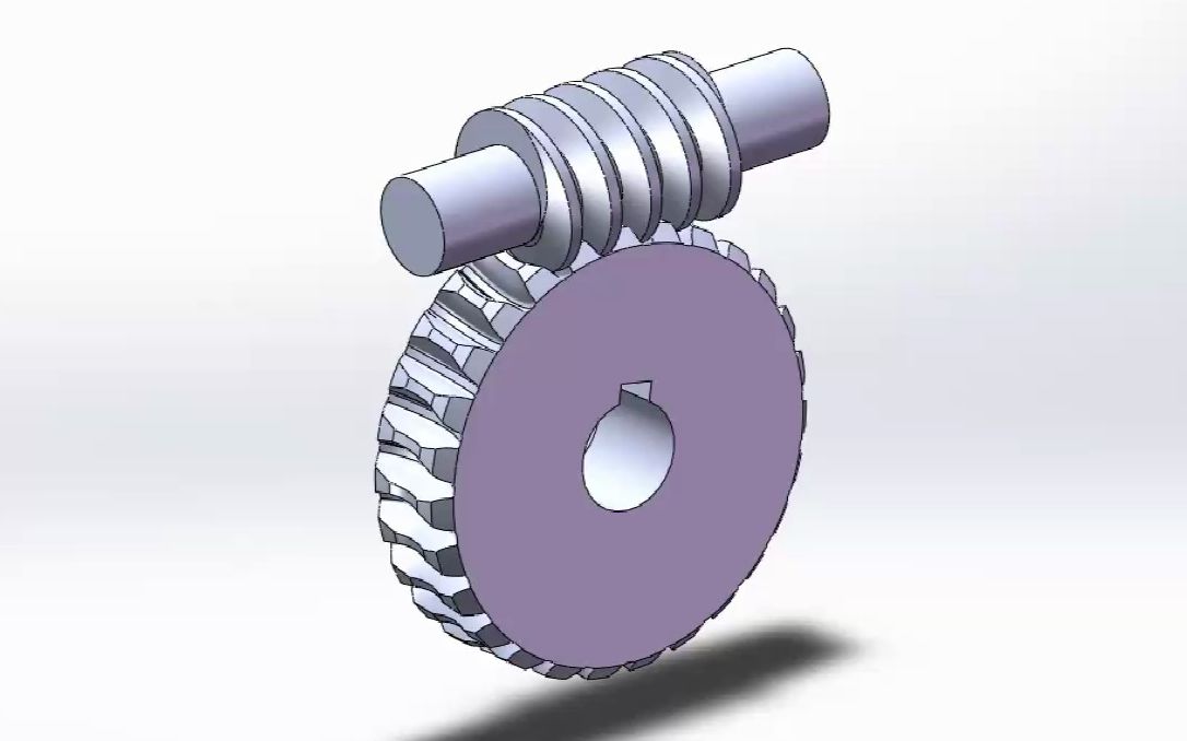 solidworks蜗轮蜗杆装配动画教学