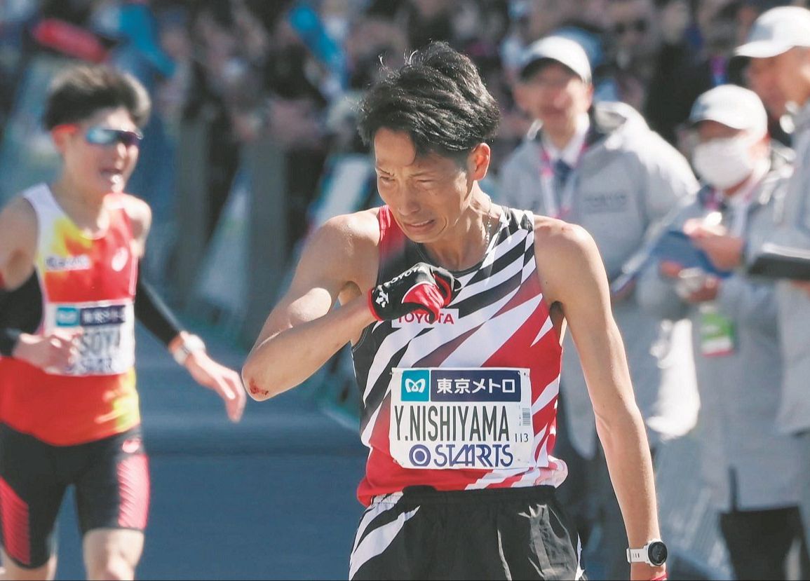 西山雄介以个人最佳成绩获得日本选手的第九名【东京马拉松】