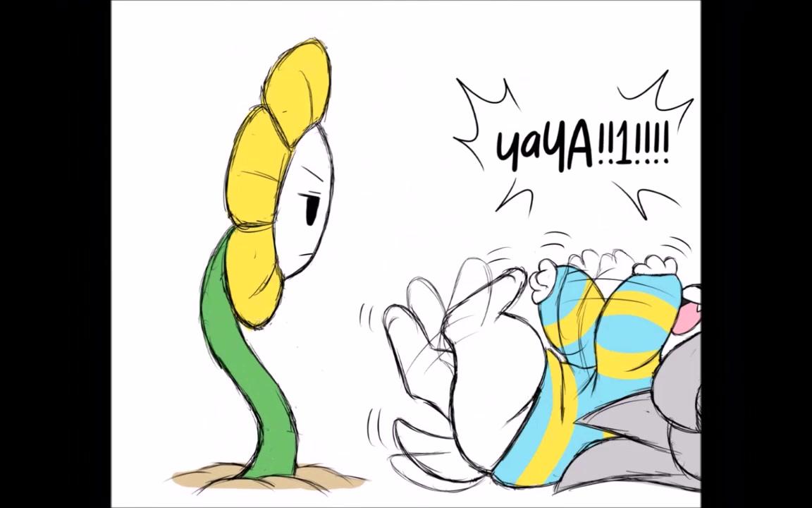 undertale手书小花和temmie竟成cp