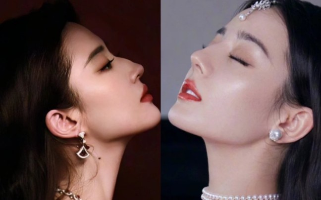迪丽热巴刘亦菲同款驼峰鼻,美女果然都是相似的!