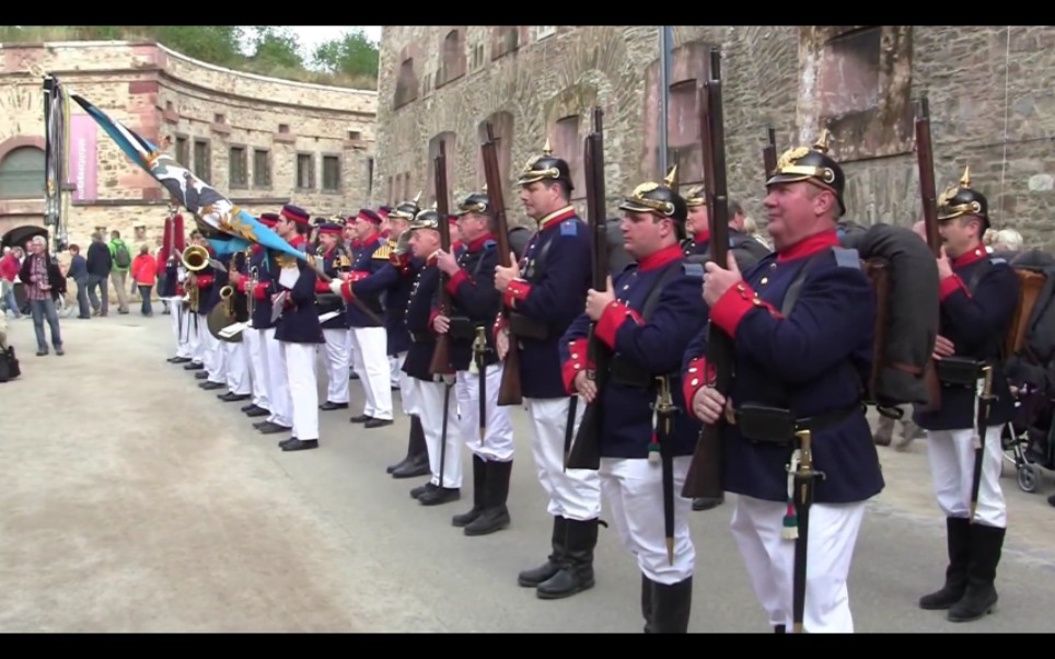 要塞炮兵演习&仪仗队-ehrenbreitstein城堡 普鲁士时期 festung