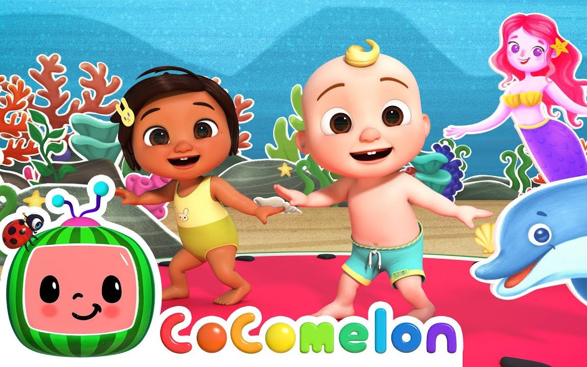 mermaid song dance party cocomelon nursery rhymes & kids songs