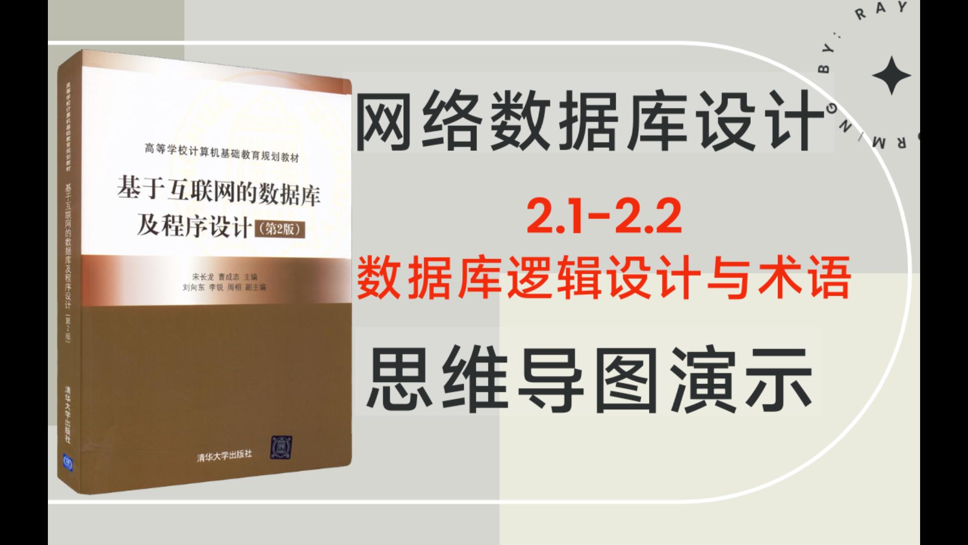 《互联网数据库程序设计》2.12.2数据库逻辑设计与术语哔哩哔哩bilibili