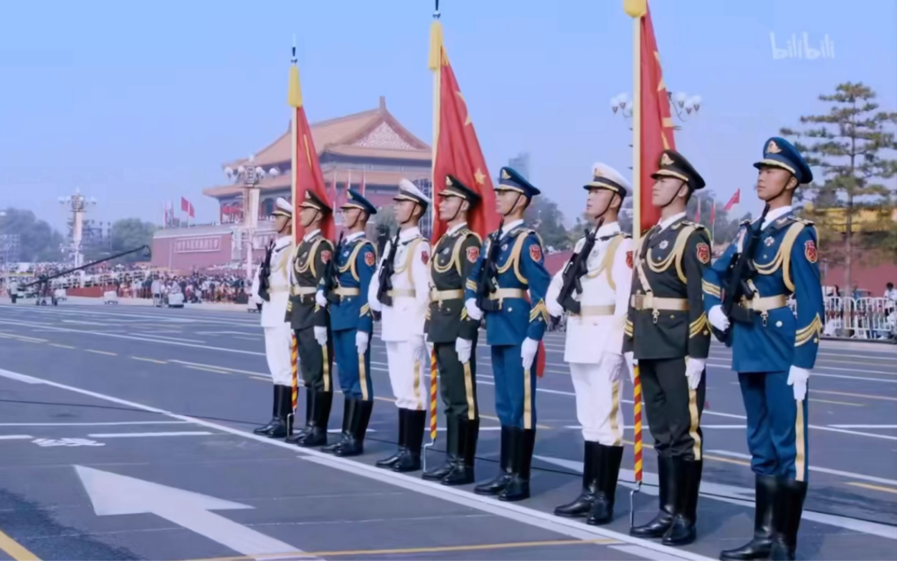 阅兵仪式-握枪敬礼