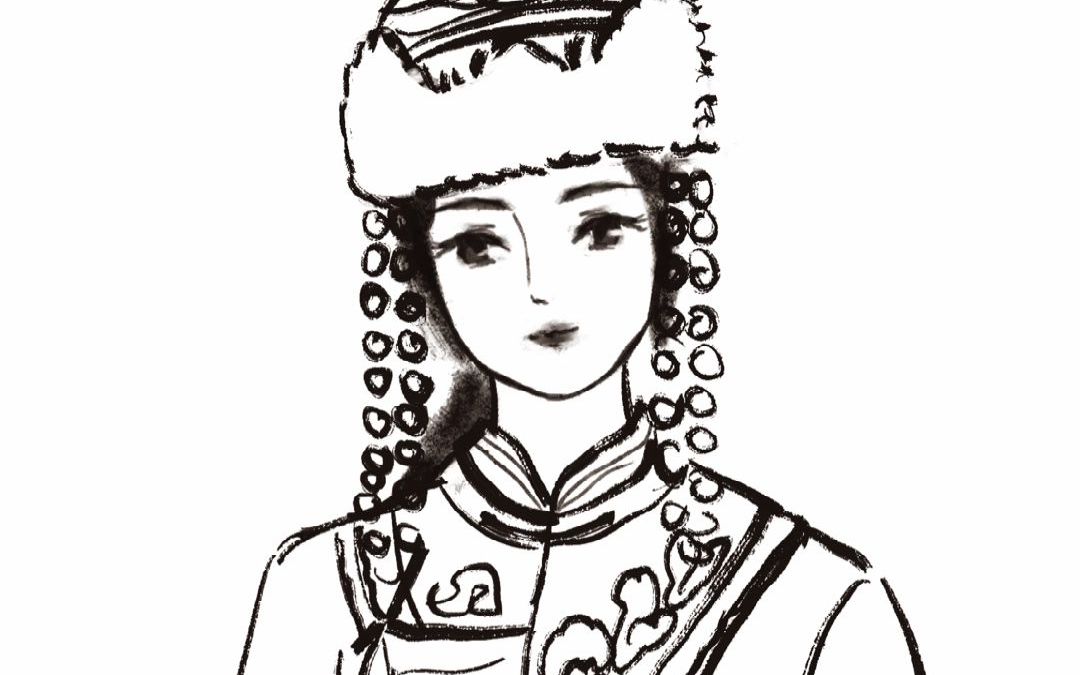 如何简单地画一个鄂伦春族小姐姐_哔哩哔哩_bilibili
