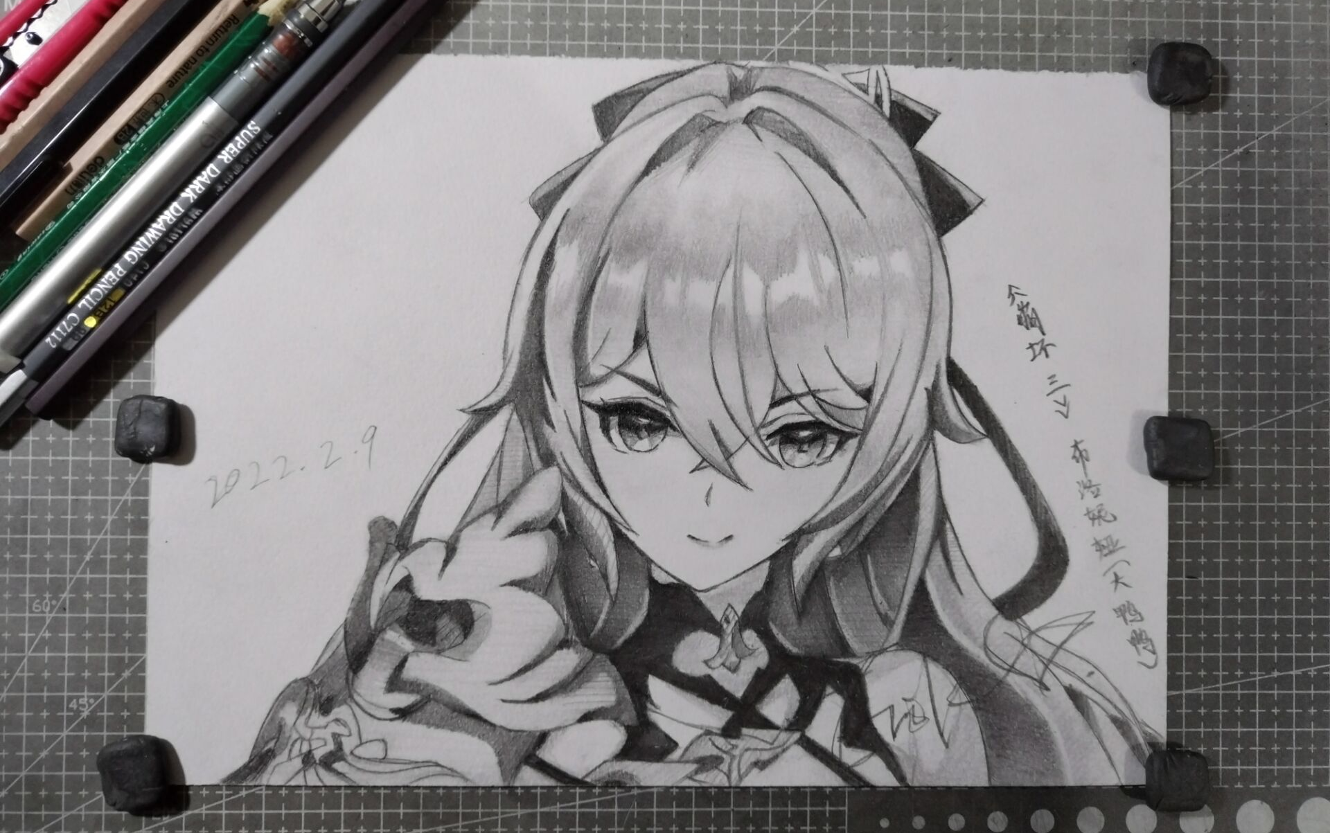 手绘伪教程画一只可爱的布洛妮娅大鸭鸭手绘过程仅供学习参考崩坏3