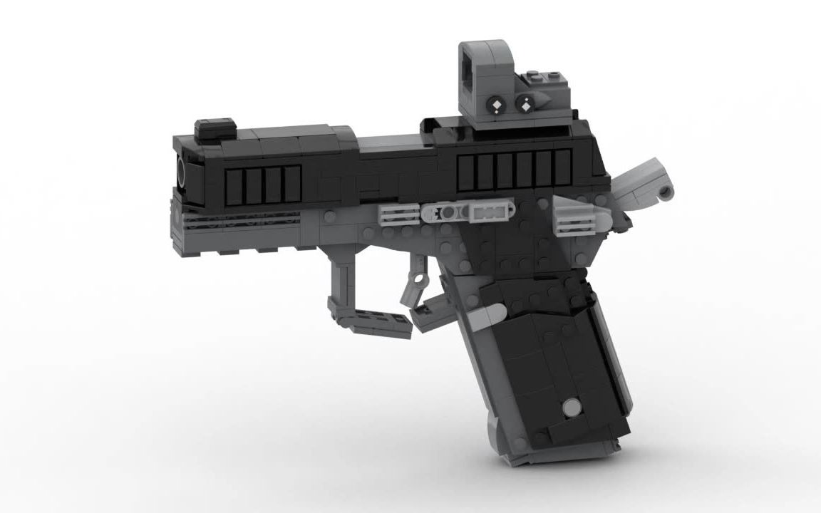 elarg15手枪模型乐高积木moc