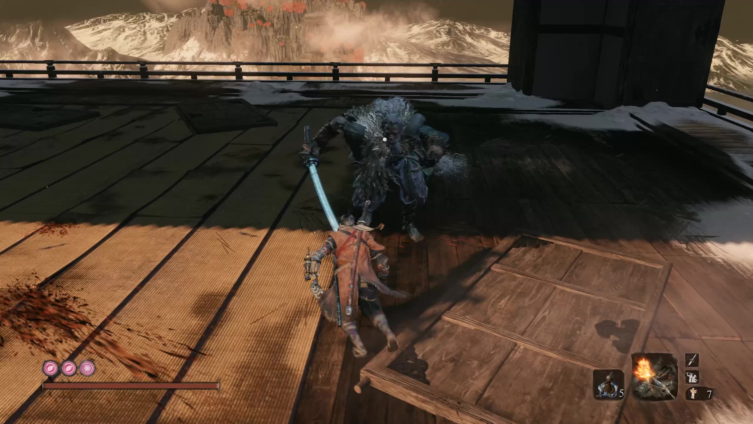 只狼巨型忍者枭利用巨型忍者落杀