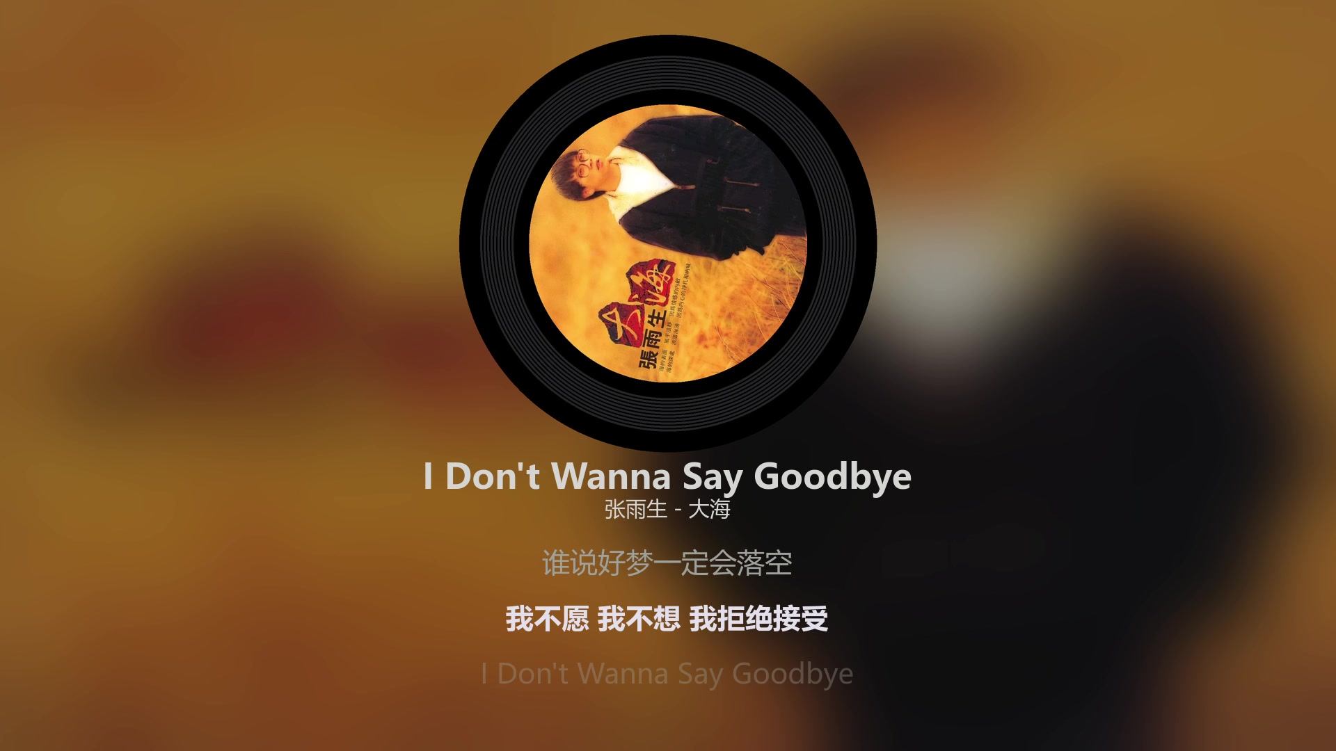 [图]I Don't Wanna Say Goodbye - 张雨生