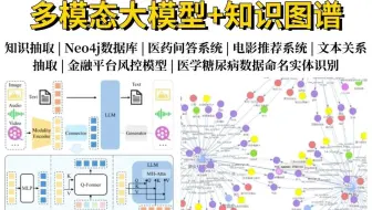 【多模态大模型+知识图谱】完全自学从零构建知识图谱！基于知识图谱的六大项目实战！知识抽取|医药问答系统|推荐系统|Neo4j数据库|大模型