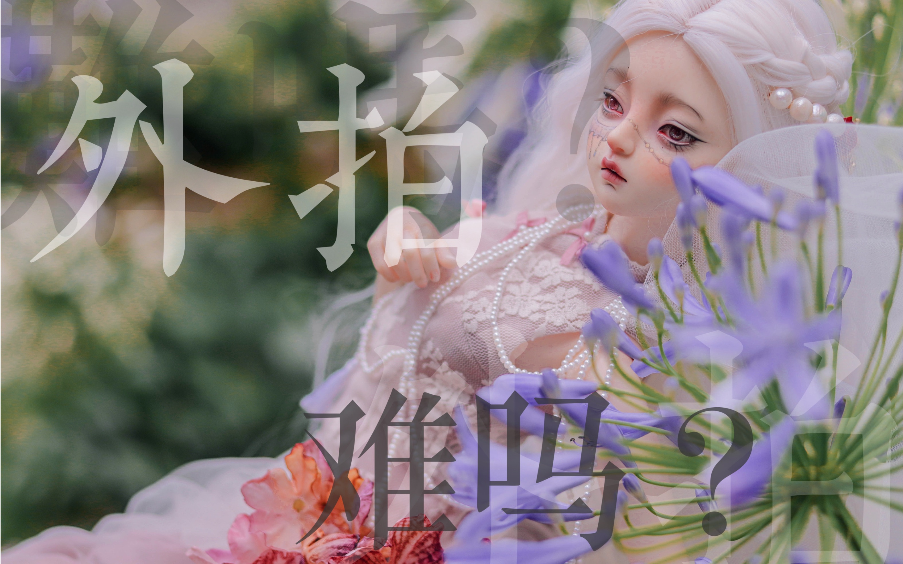 【BJD】带娃出去外拍很难吗?|是的,很难|外拍那些注意事项哔哩哔哩bilibili